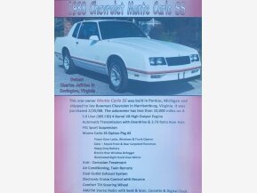 1988 Chevrolet Monte Carlo SS for sale 101794271