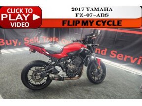 2017 Yamaha FZ-07 ABS for sale 201340703