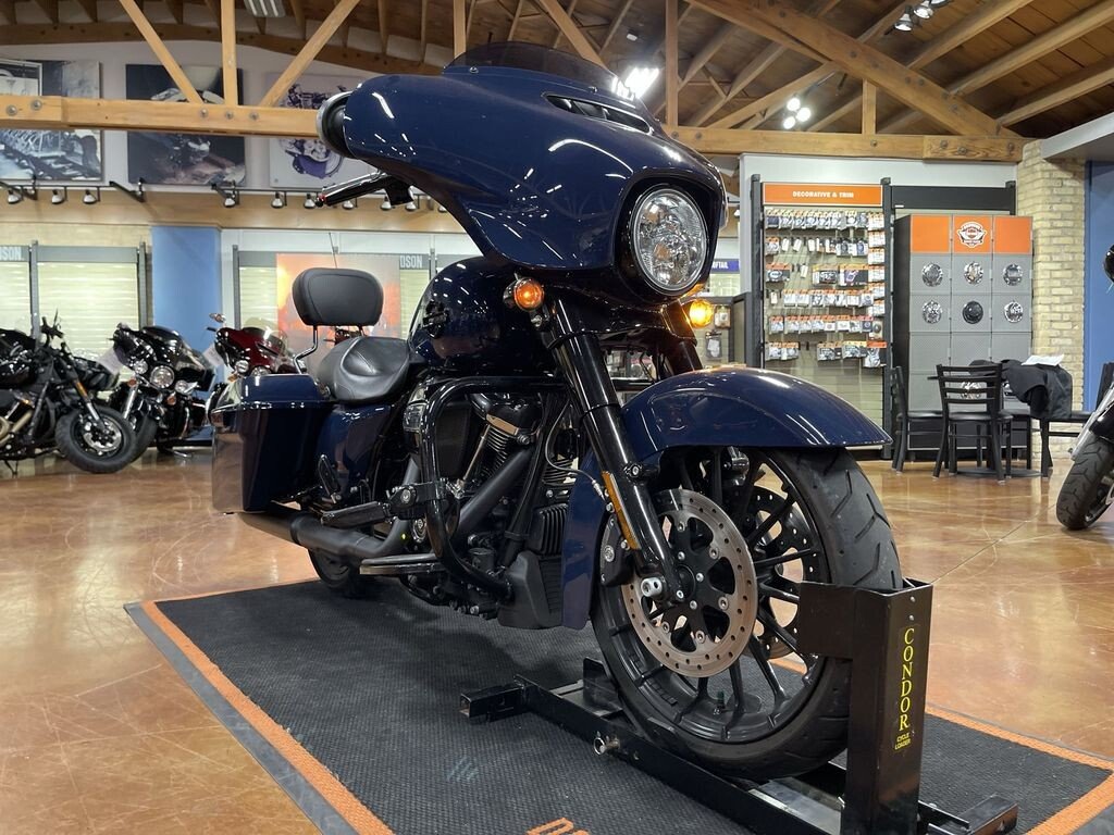 denim blue street glide for sale