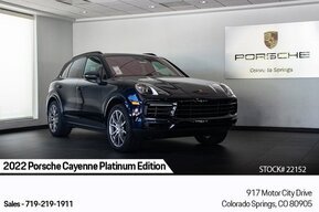 New 2022 Porsche Cayenne Platinum Edition