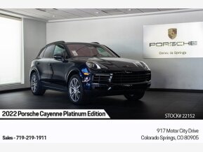 2022 Porsche Cayenne Platinum Edition for sale 101757220