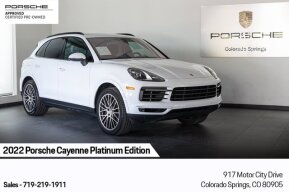 2022 Porsche Cayenne Platinum Edition for sale 101848612