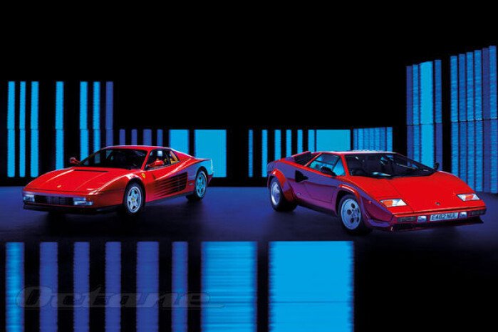 Lamborghini Countach v Ferrari Testarossa