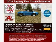 LONDON COBRA SHOW Presents 2024 Sweepstakes and Show to benefit Cystic Fibrosis