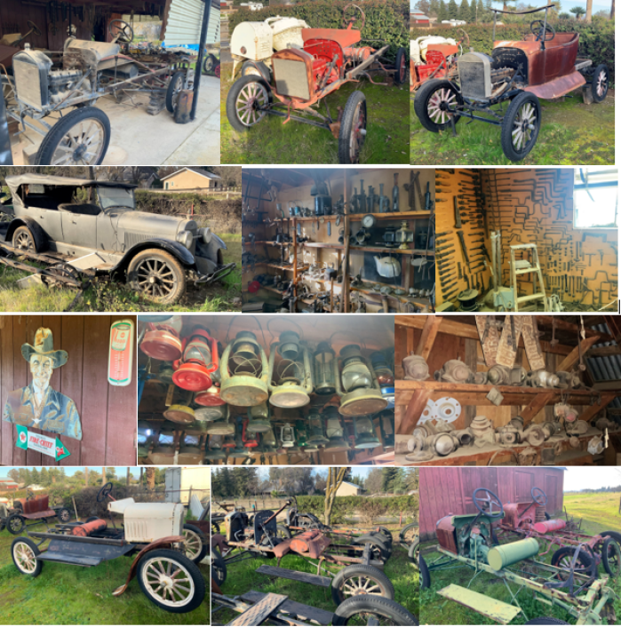 Live Auction - Antique Car, Model T Running Gears and Tons of Parts